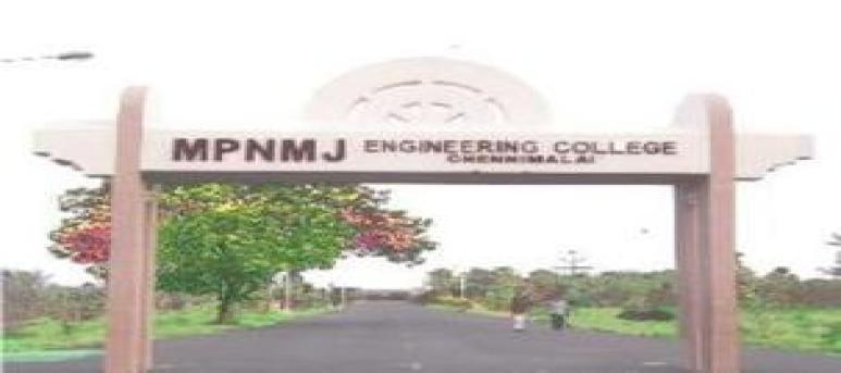 M. P. Nachimuthu M. Jaganathan Engineering College