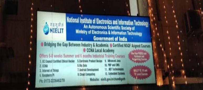 NIELIT Chandigarh - National Institute of Electronics and Information Technology