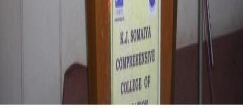 K J Somaiya Comprehensive College of Education, Training and Research