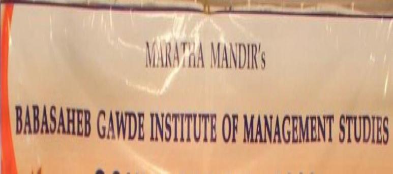 Maratha Mandirs Babasaheb Gawde Institute of Management Studies