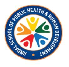 Jindal School of Public Health and Human Development, O.P. Jindal Global University logo