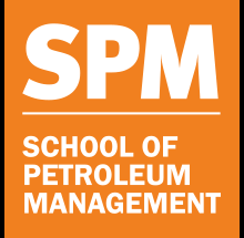 SPM - School of Petroleum Mangement PDPU logo