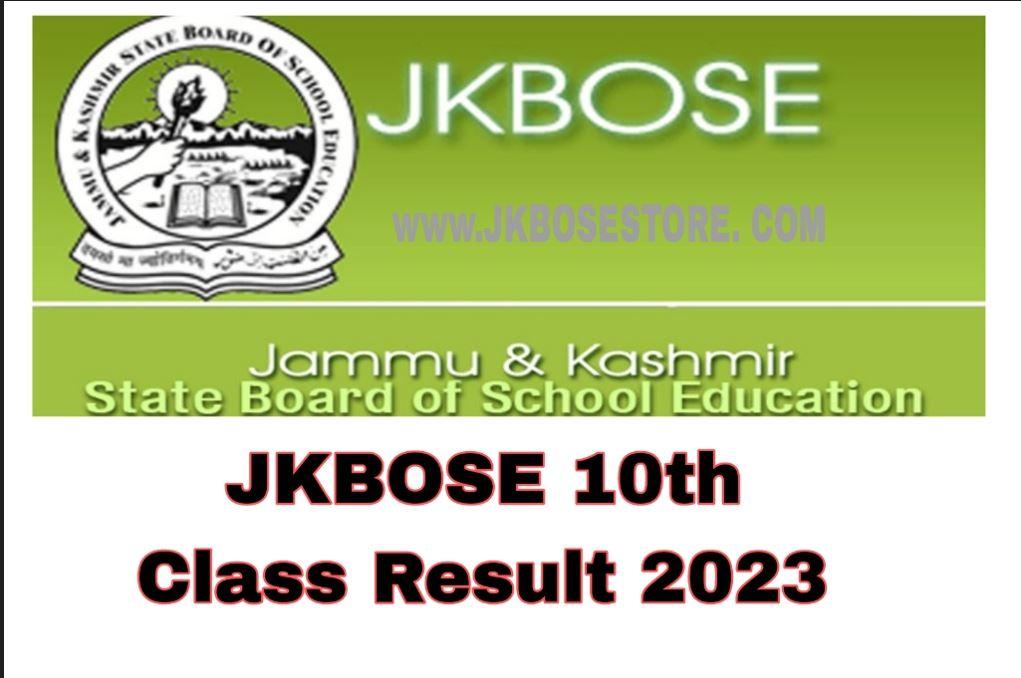 JKBOSE class 10th Board result 2023 Update JKBOSE Class 10 Result